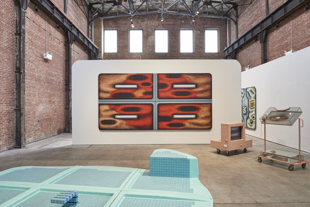 "Tishan Hsu: Liquid Circuit," installation view, SculptureCenter, New York, 2020. Photo: Kyle Knodell